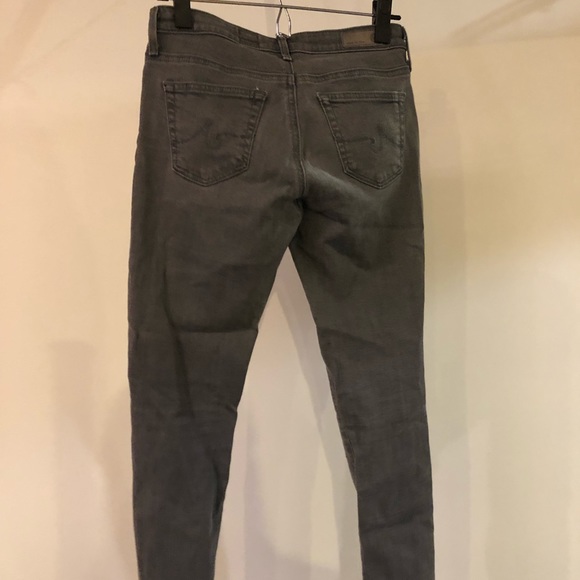 AG Stevie Ankle Cropped Stretch Jeans in Dark Gray - Picture 5 of 7